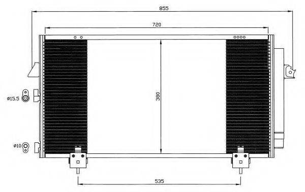 NRF 35381 Конденсатор, кондиціонер