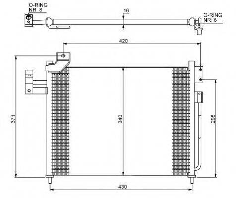 NRF 35460 Конденсатор, кондиціонер