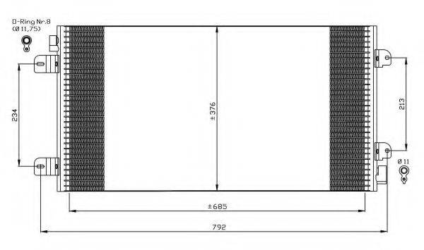 NRF 35485 Конденсатор, кондиціонер