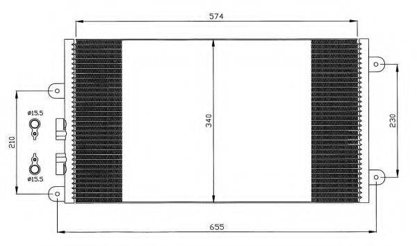 NRF 35532 Конденсатор, кондиціонер