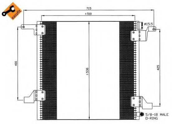 NRF 35579 Конденсатор, кондиціонер