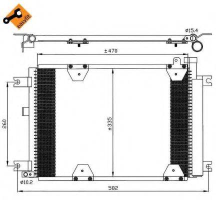 NRF 35580 Конденсатор, кондиціонер