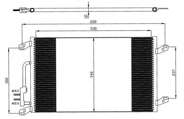 NRF 35615 Конденсатор, кондиціонер