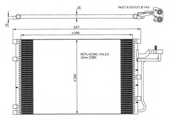 NRF 35616 Конденсатор, кондиціонер