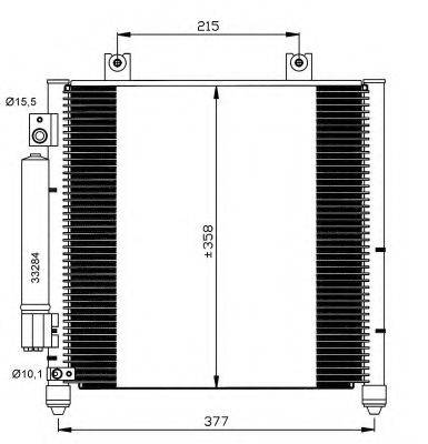 NRF 35637 Конденсатор, кондиціонер