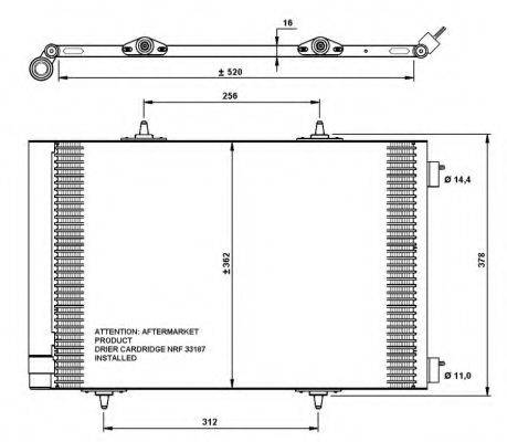 NRF 35779 Конденсатор, кондиціонер