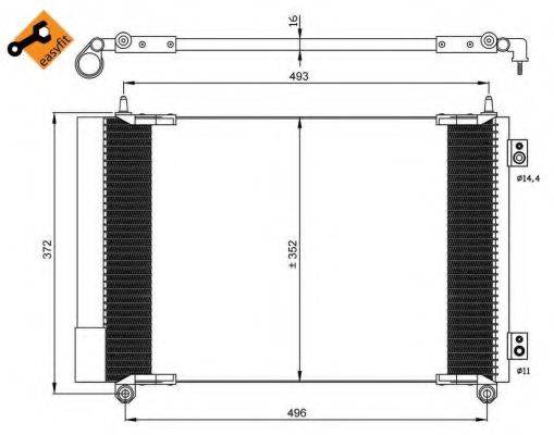 NRF 35899 Конденсатор, кондиціонер