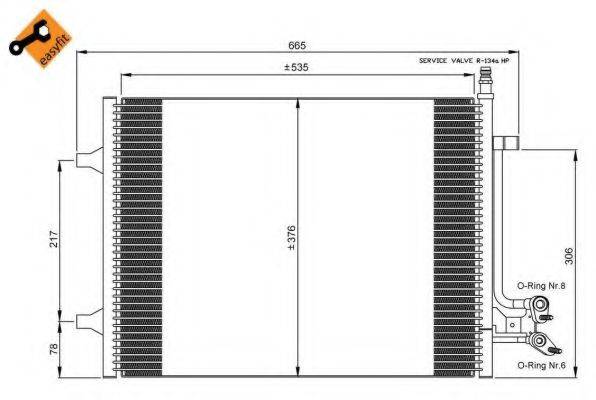 NRF 35904 Конденсатор, кондиціонер