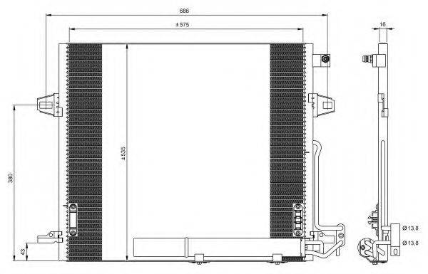 NRF 35927 Конденсатор, кондиціонер