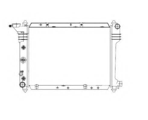 NRF 50303 Радіатор, охолодження двигуна