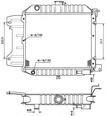 NRF 504067 Радіатор, охолодження двигуна