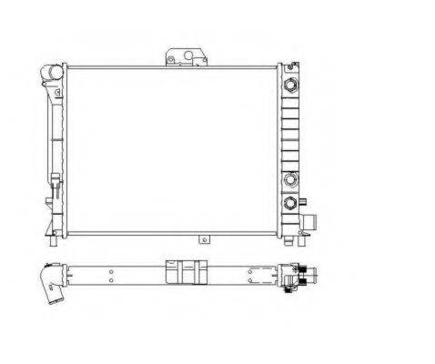 NRF 504143 Радіатор, охолодження двигуна