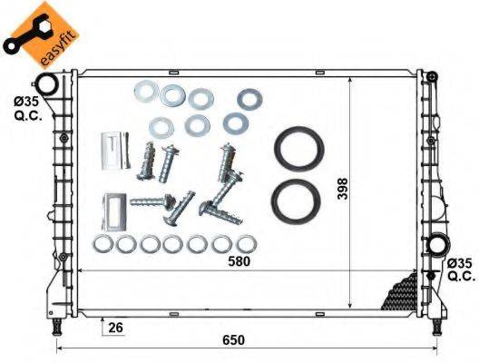 NRF 53238 Радіатор, охолодження двигуна