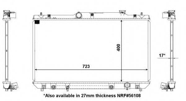 NRF 56109 Радіатор, охолодження двигуна