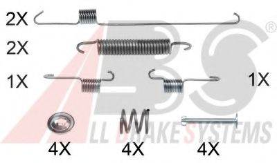 A.B.S. 0001Q Комплектуючі, гальмівна колодка