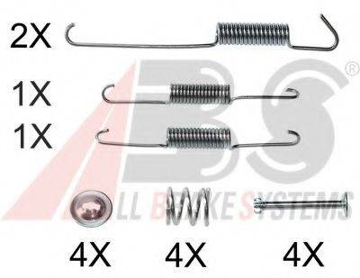A.B.S. 0002Q Комплектуючі, гальмівна колодка