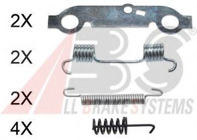 A.B.S. 0537Q Комплектуючі, стоянкова гальмівна система