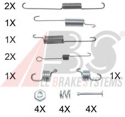 A.B.S. 0809Q Комплектуючі, гальмівна колодка