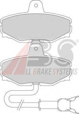 A.B.S. 365691 Комплект гальмівних колодок, дискове гальмо