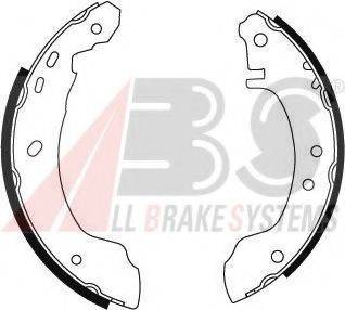 A.B.S. 8912 Комплект гальмівних колодок