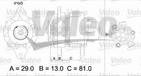 VALEO 436550 Генератор