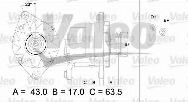 VALEO 436587 Генератор