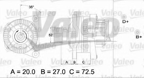 VALEO 436675 Генератор