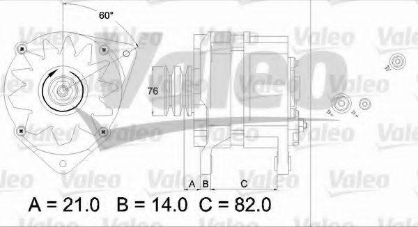 VALEO 436686 Генератор