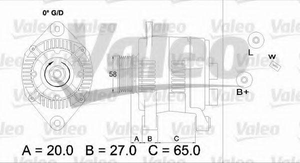 VALEO 436738 Генератор