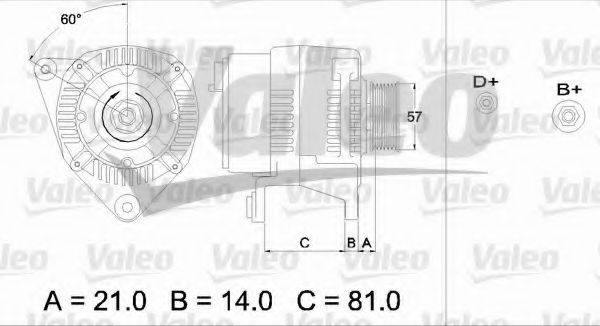 VALEO 436744 Генератор