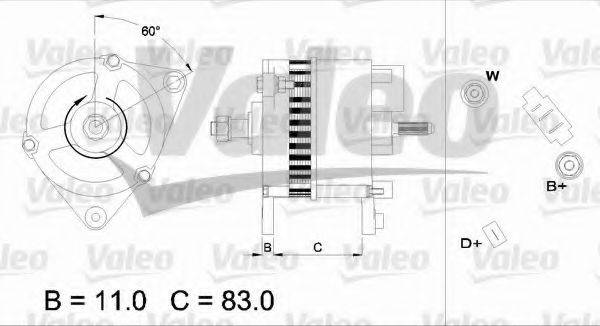 VALEO 436754 Генератор