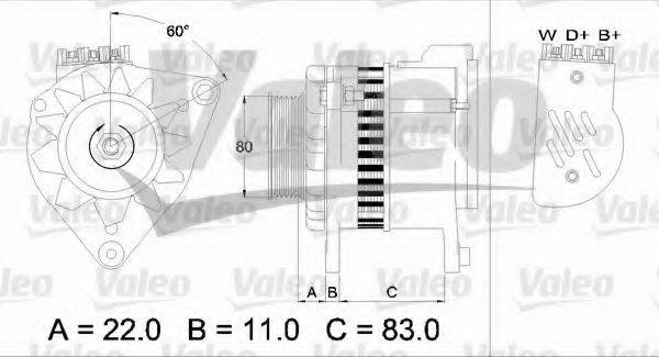 VALEO 437052 Генератор