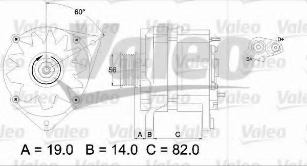 VALEO 437123 Генератор