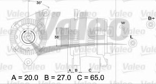 VALEO 437198 Генератор