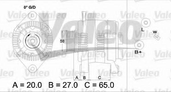 VALEO 437199 Генератор