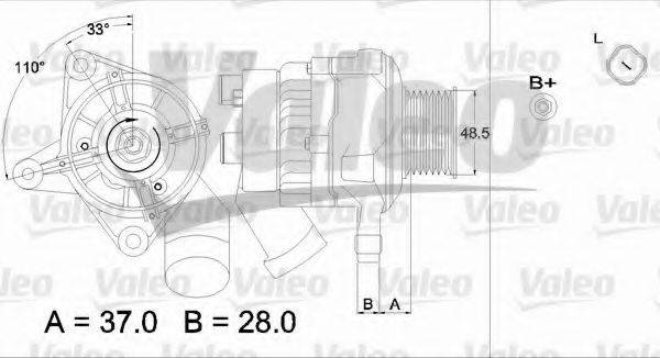 VALEO 437324 Генератор