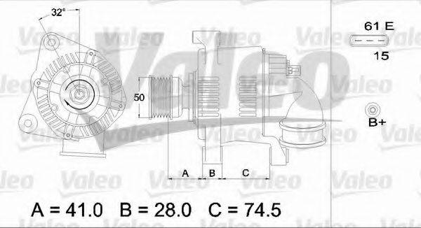 VALEO 437366 Генератор