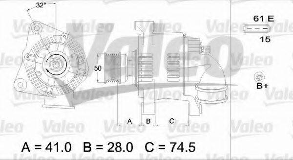 VALEO 437367 Генератор