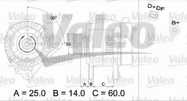 VALEO 437392 Генератор