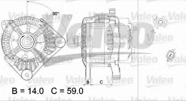 VALEO 437434 Генератор