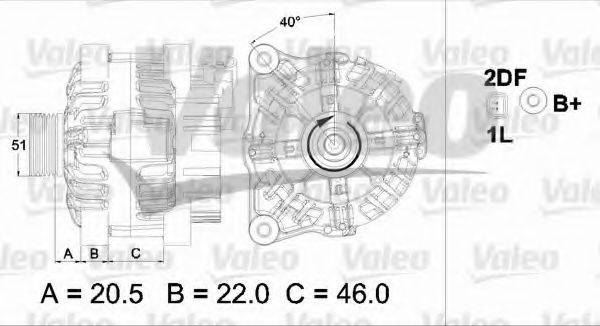 VALEO 437461 Генератор