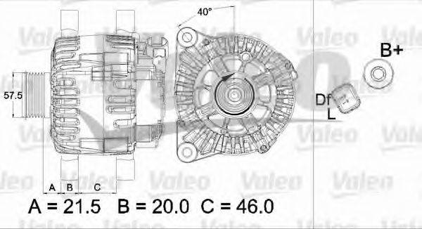 VALEO 437471 Генератор