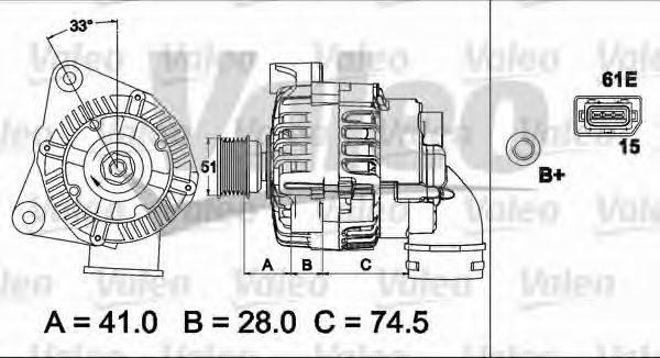 VALEO 437500 Генератор