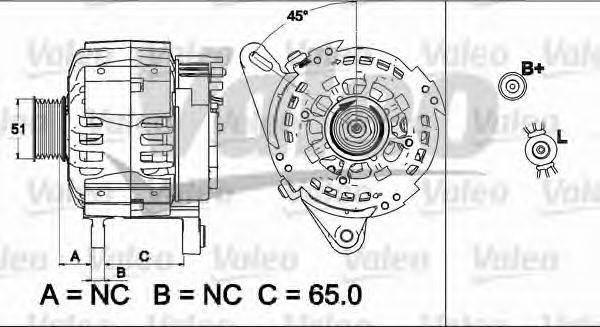 VALEO 437512 Генератор