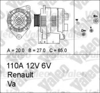 VALEO 436662 Генератор