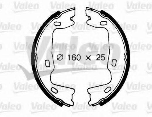 VALEO 562572 Комплект гальмівних колодок, стоянкова гальмівна система