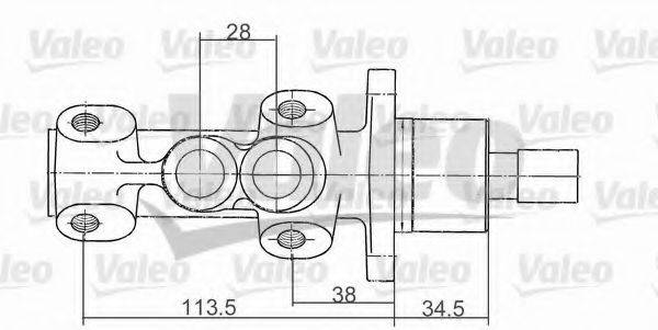 VALEO 350809 головний гальмівний циліндр