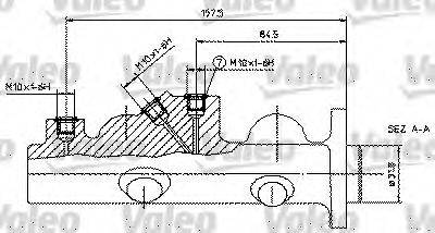 VALEO 350584 головний гальмівний циліндр