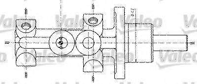 VALEO 402298 головний гальмівний циліндр