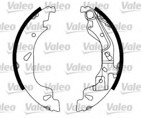 VALEO 553883 Комплект гальмівних колодок